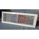 Grille de soufflage double deflexion L400xH100 blanc