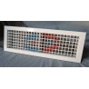 Grille de soufflage double deflexion L400xH100 blanc