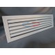 Grille de soufflage à ailettes coubes L300xH100 blanc