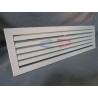 Grille de soufflage L500xH100 à ailettes coubes blanc