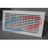 Grille de soufflage L500xH150 linéaire double deflexion blanc