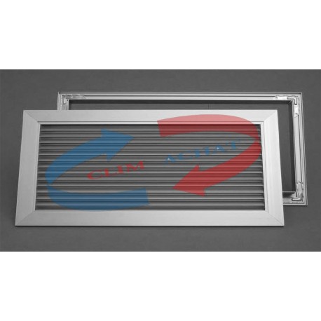 Grille de transfert à ailettes en forme de chevron L300xH100