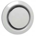 Bouche plastique  Ø 125 mm blanc réglable (BEIP)