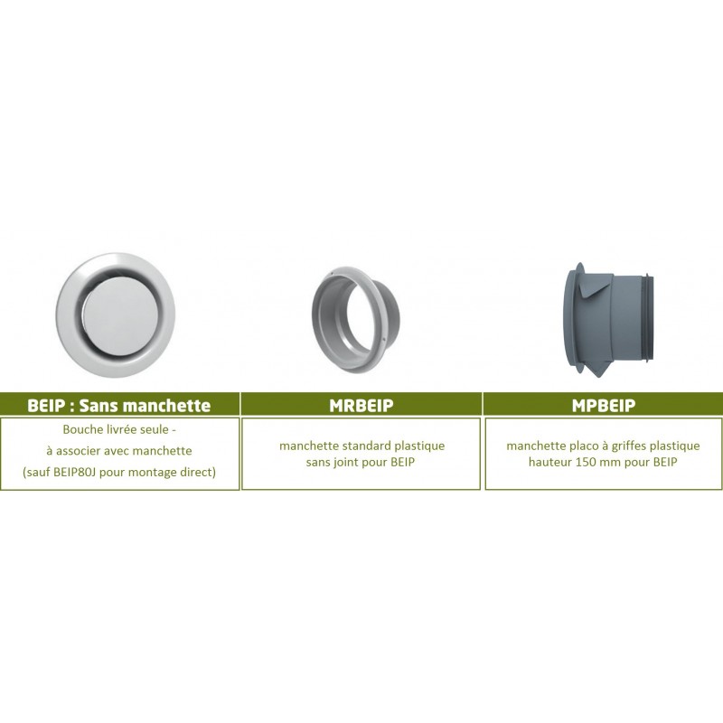 Bouche d'extraction VMC - BEIP - PANOL