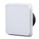 Bouche plastique  carrée blanche 4 directions Ø 160 mm (BDOP)