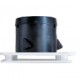 Bouche plastique  carrée blanche 4 directions Ø 160 mm (BDOP)
