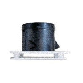 Bouche plastique  carrée blanche 4 directions Ø 160 mm (BDOP)