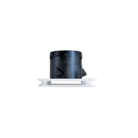 Bouche plastique  carrée blanche 4 directions Ø 160 mm (BDOP)